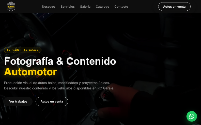 Proyecto audiovisual de autos – Proyecto digital
